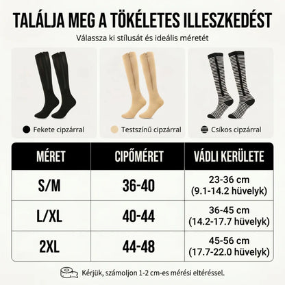 🧦🔥Kompresné ponožky po kolená so zipsom – priedušné podporné ponožky na beh, cestovanie, prácu a dlhé státie