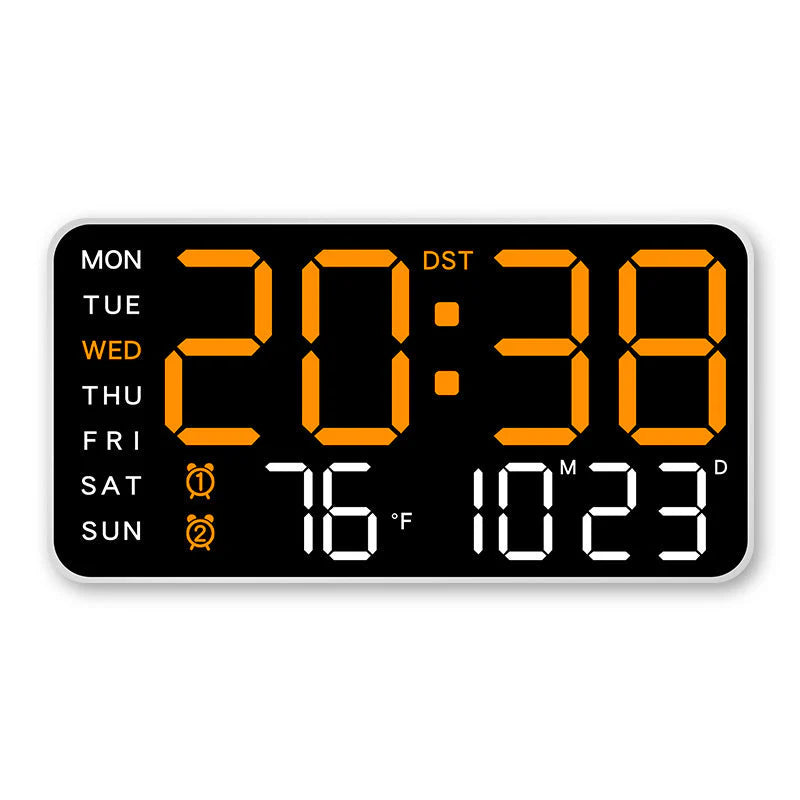 🕒 Veľké LED hodiny všetko v jednom – prehľadne doma teraz! 😍