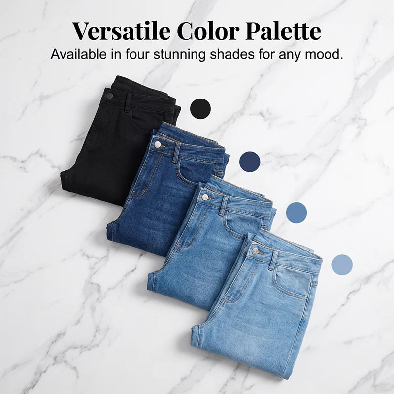 👖 Dámske džínsy s vysokým pásom a širokými nohavicami – pohodlie a štýl na každý deň! ✨