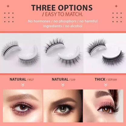 👀 Samopriležne Trepalnice – Brez Lepila, Vodoodporne & Ponovno Upotrebne!✨