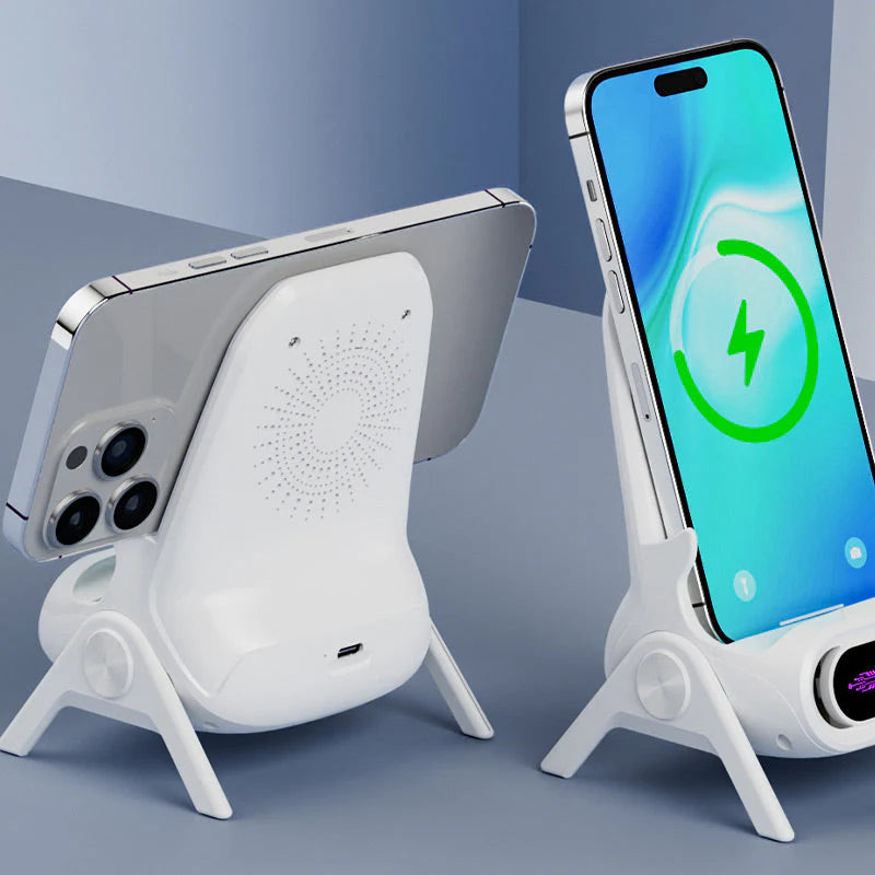 ⚡ Univerzálne stojalo za telefon s rýchlym polnjením a hladením – nastaviteľné a kompaktné! 📱