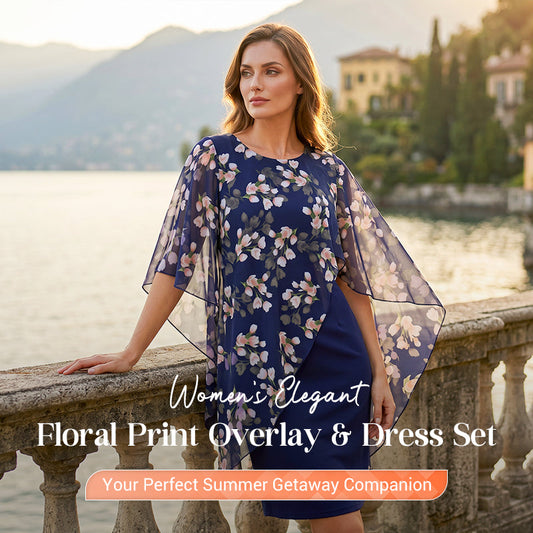 👗 TERAZ ZĽAVA 50%!🌸 Elegantná kvetinová dvojdielna súprava – blúzka a šaty – šik boho letný outfit ✨
