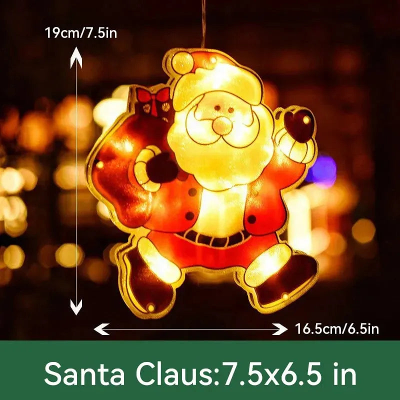 【🎄🎄Vytvorte slávnostnú atmosféru】Zaveste vianočné svetielka na okná