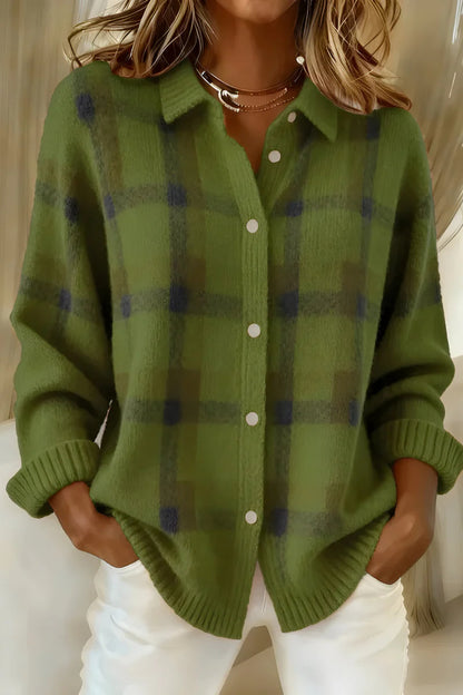 👚 Dámska Kockovaná Košeľa – Teplo + Štýl Pre Každý Deň! 🧶