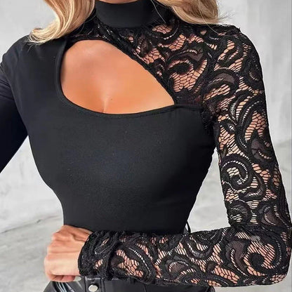 👚 Dámske tričko s asymetrickým výstrihom a čipkou – moderný a romantický hit pre slovenské ženy!