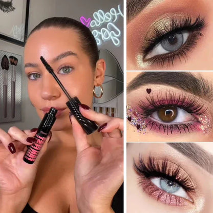 👀 4D Dvojitá Maskara – Dlhá + Hustá + Voděodolná + 2 Effekty v 1! ✨