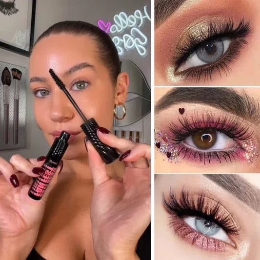 👀 4D Dvojitá Maskara – Dlhá + Hustá + Voděodolná + 2 Effekty v 1! ✨