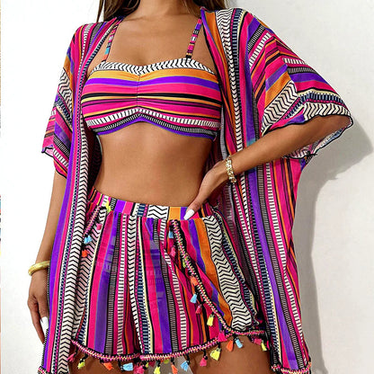 🌈 Štvordielne bikiny, ktoré z vás urobia skutočnú plážovú kráľovnú – sebavedomie a elegancia na pláži! 💥👑