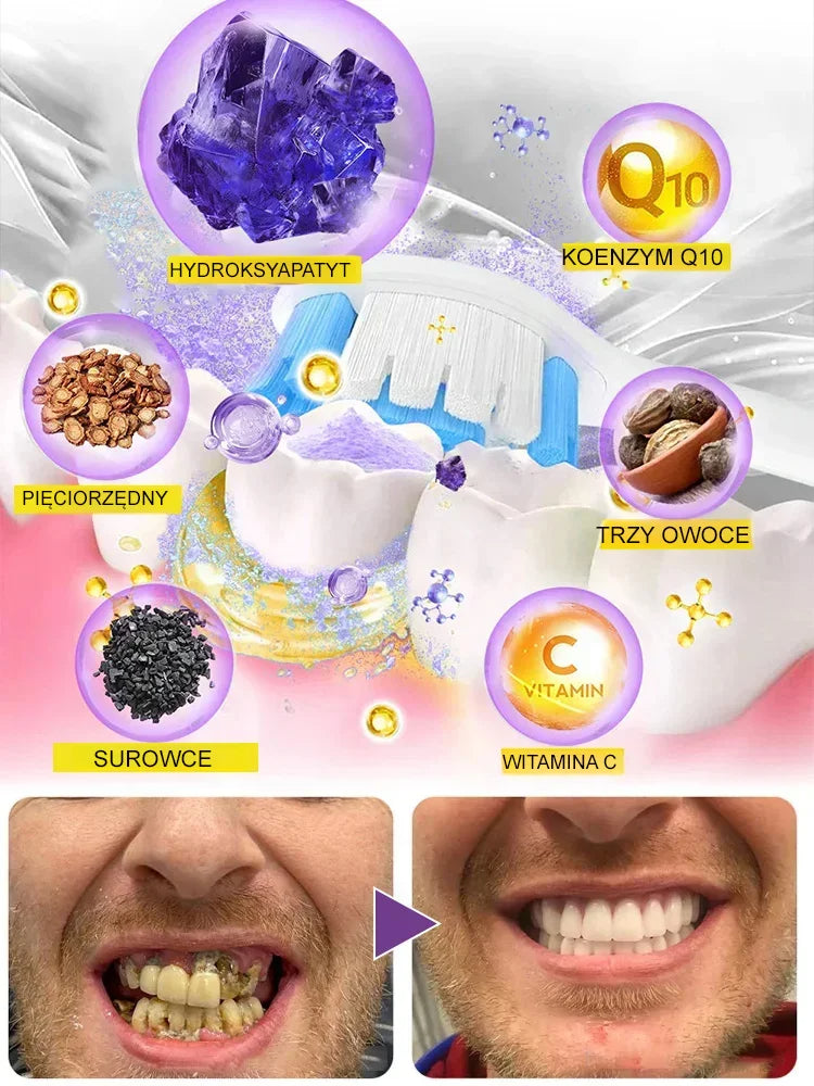 【Problémy so zubami zmiznú už po jednom umytí zubov】Zubná pasta s hydroxyapatitom