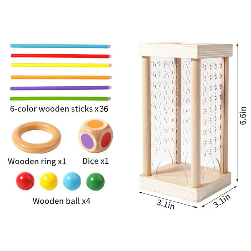 🎯 Drevená hra na rovnováhu – Rozvoj + Zábava pre deti! 🪵