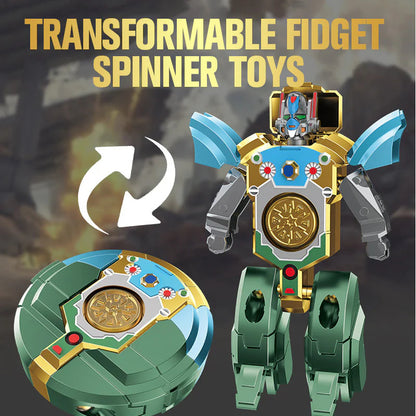 🤖 Transformovateľný prstový spinner – 2 hry v 1, zmierni stres a rozbav sa!