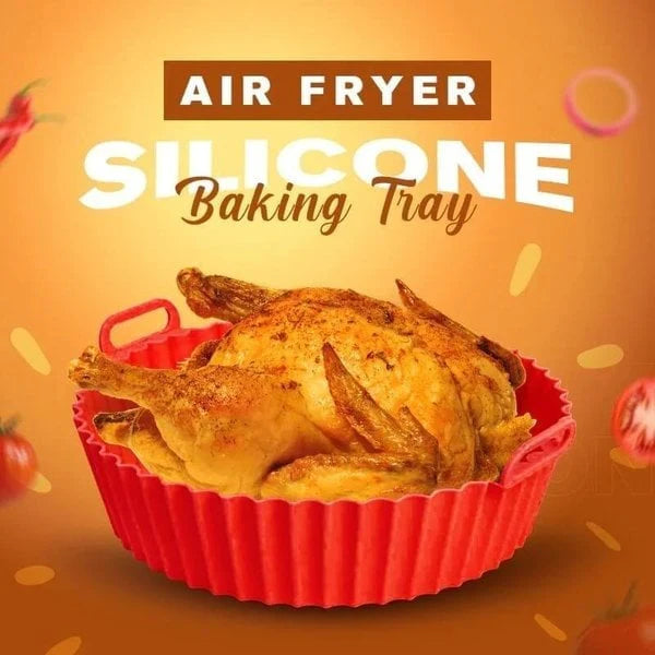 🍳Silikónový plech na pečenie do fritézy – bezpečný, odolný a perfektný pre zdravé jedlá! ✨