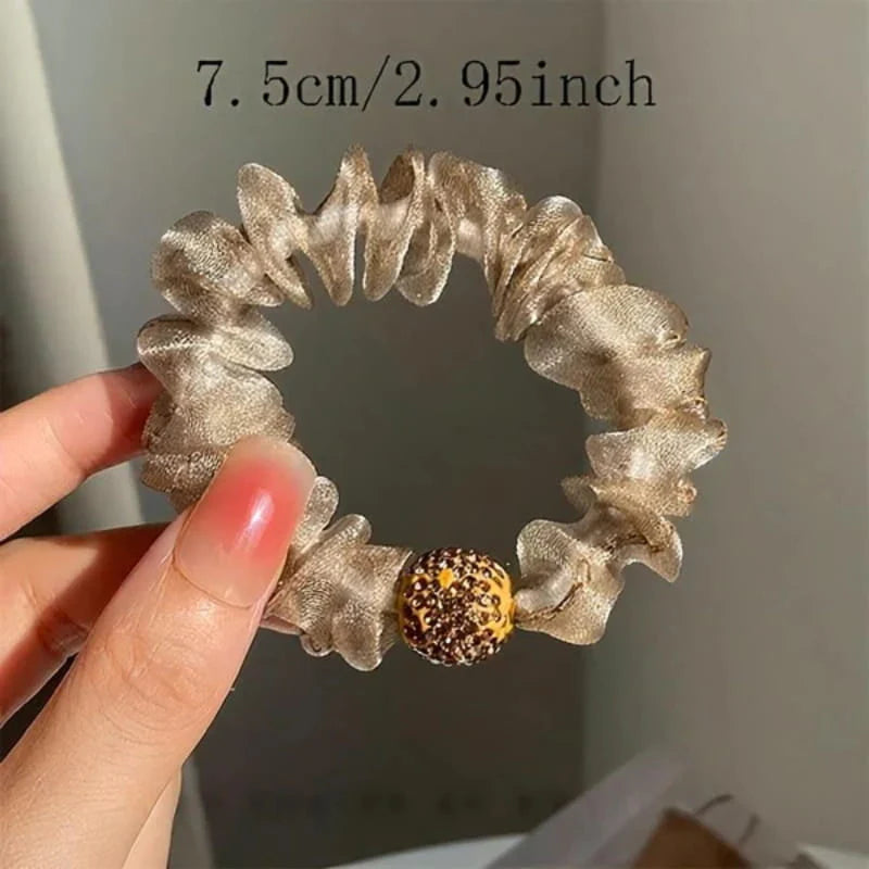 【🔥🔥Kúpte 1 kus a získajte 4 zadarmo (5 kusy)】Elegantné sieťované vlasové pásky s kryštálmi
