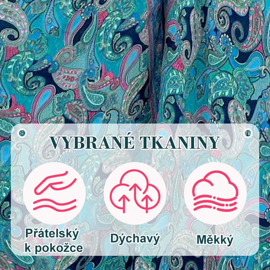 👖 Elastické Nohavice s Etnickou Potlačou – Patchwork + Elastický Pás + Všetky Velikosti! ✨