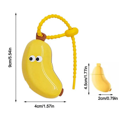 🍌Prenosné puzdro na zubnú pastu v tvare banánu – prachotesné, priedušné a kompaktné pre deti a na cesty