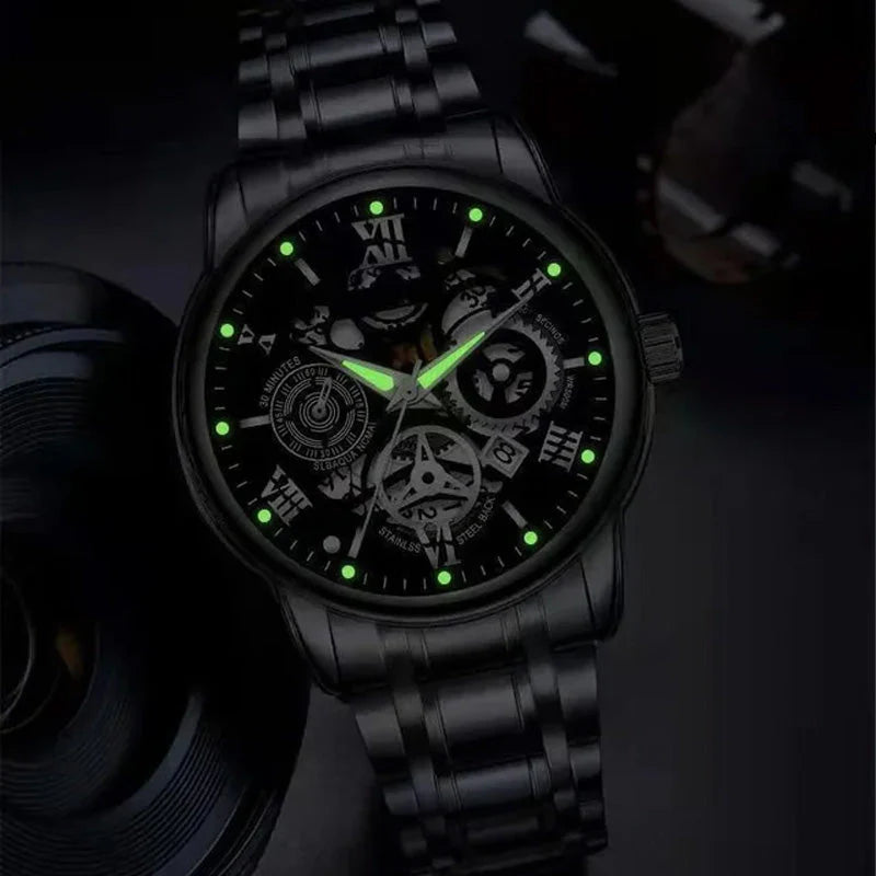 ⌚ Pánske Automatické Hodinky – Vodotesnosť + Elegancia! 💼