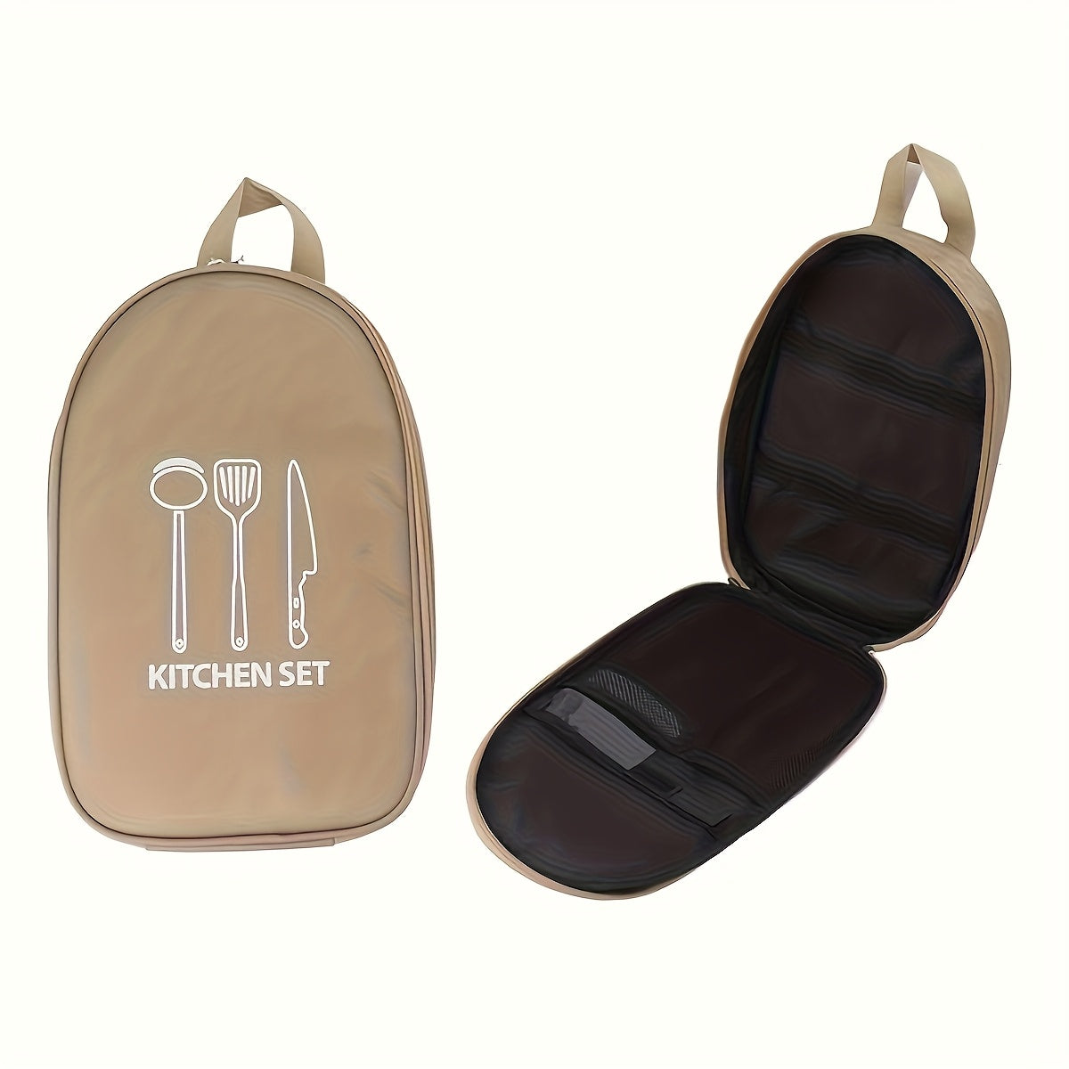 🍖Outdoor Kitchen Utensil Organizer Bag – Oxford Fabric, Large Capacity, Durable & Portable (Perfect for Camping & BBQs)✨