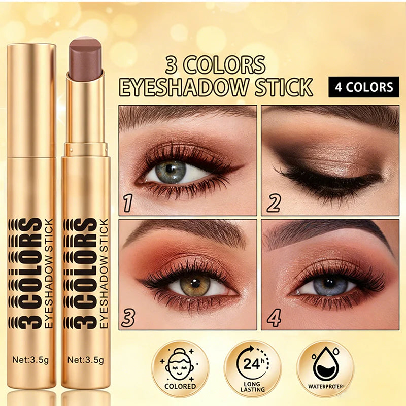 💄1+1 zadarmo 💥 3 v 1 očný tieň v tyčinke s farebným prechodom – nanáša sa jedným ťahom, je vodovzdorný a má zakrivenú špičku ✨