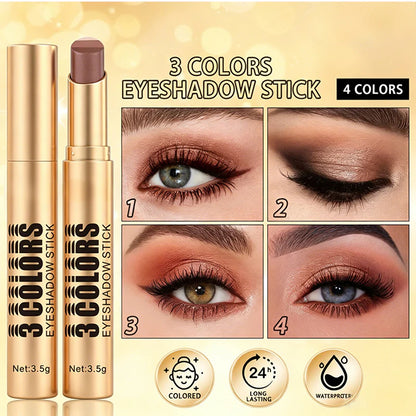 💄1+1 zadarmo 💥 3 v 1 očný tieň v tyčinke s farebným prechodom – nanáša sa jedným ťahom, je vodovzdorný a má zakrivenú špičku ✨
