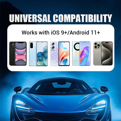 🚗 2v1 Bezdrôtový Adaptér Pre iPhone & Android Auto – Bez Káblov, Viac Bezpečnosti! 📲