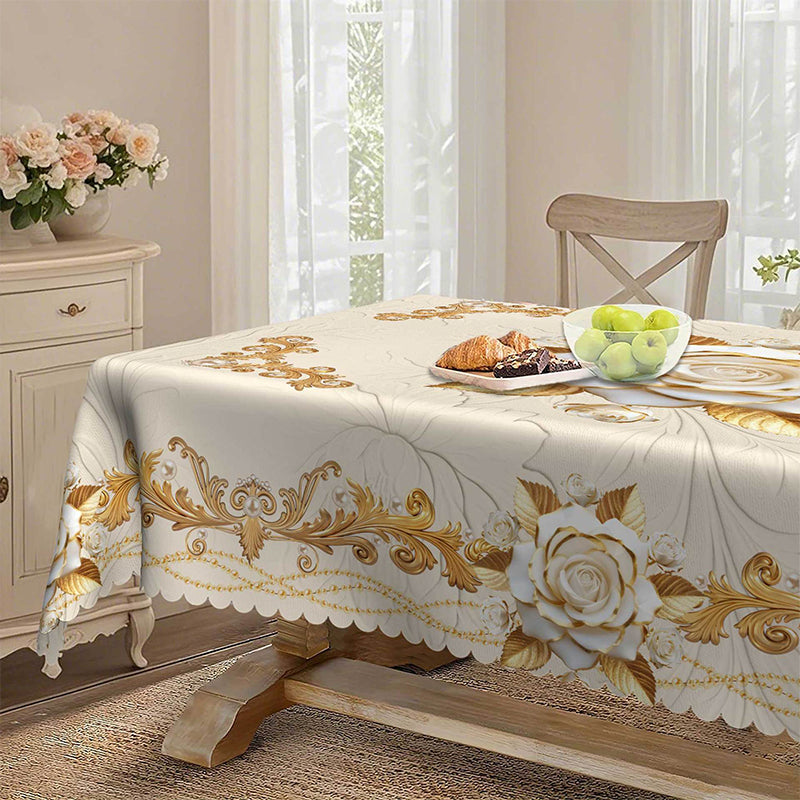 🌟 Luxusný zlatistý obrus – elegantný doplnok na stôl! ✨