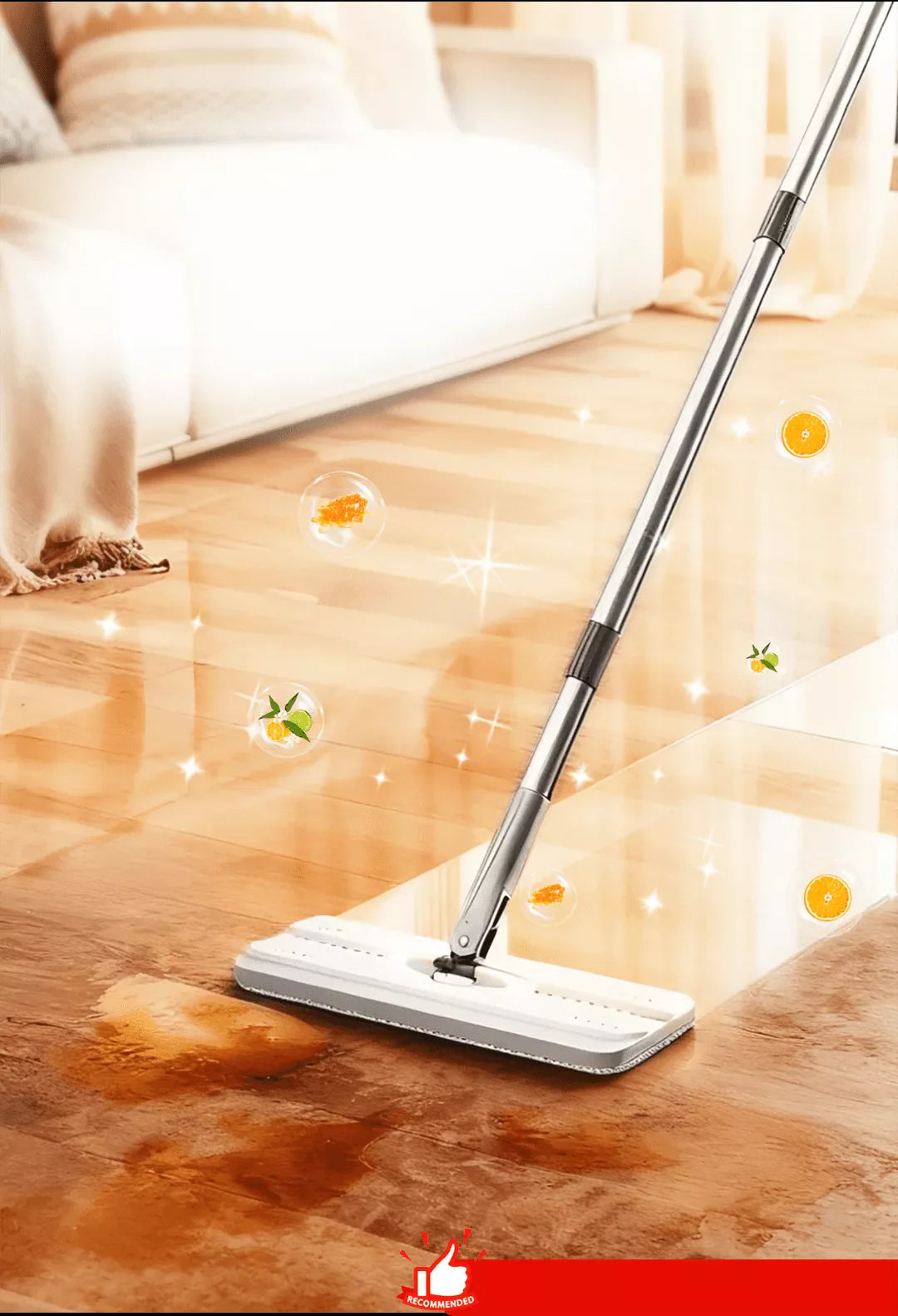 🌟 Účinný čistič podláh 5v1 – čistí, chrání a voskuje, bezpečný pre celú rodinu! 🌟