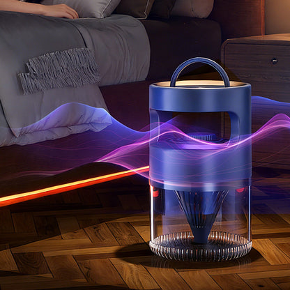 🦟✨ Tichý LED lapač komárov s nočným svetlom – bezpečný a účinný!