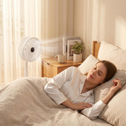 🌬️ Skladací ventilátor do zásuvky – chladivý vietor kdekoľvek! ❄️