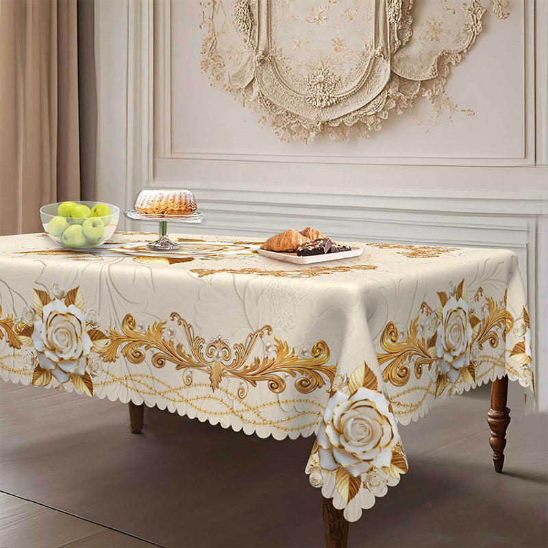🌟 Luxusný zlatistý obrus – elegantný doplnok na stôl! ✨
