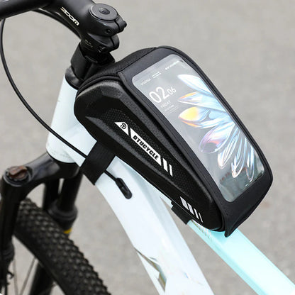🔥 Novinka 2026 –Vodoodolná cyklistická taška – veľký objem, okienko z TPU a ideálna pre mobilný telefón