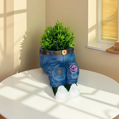 🌷Kreatívne 3D kvetináč v tvare džínsov