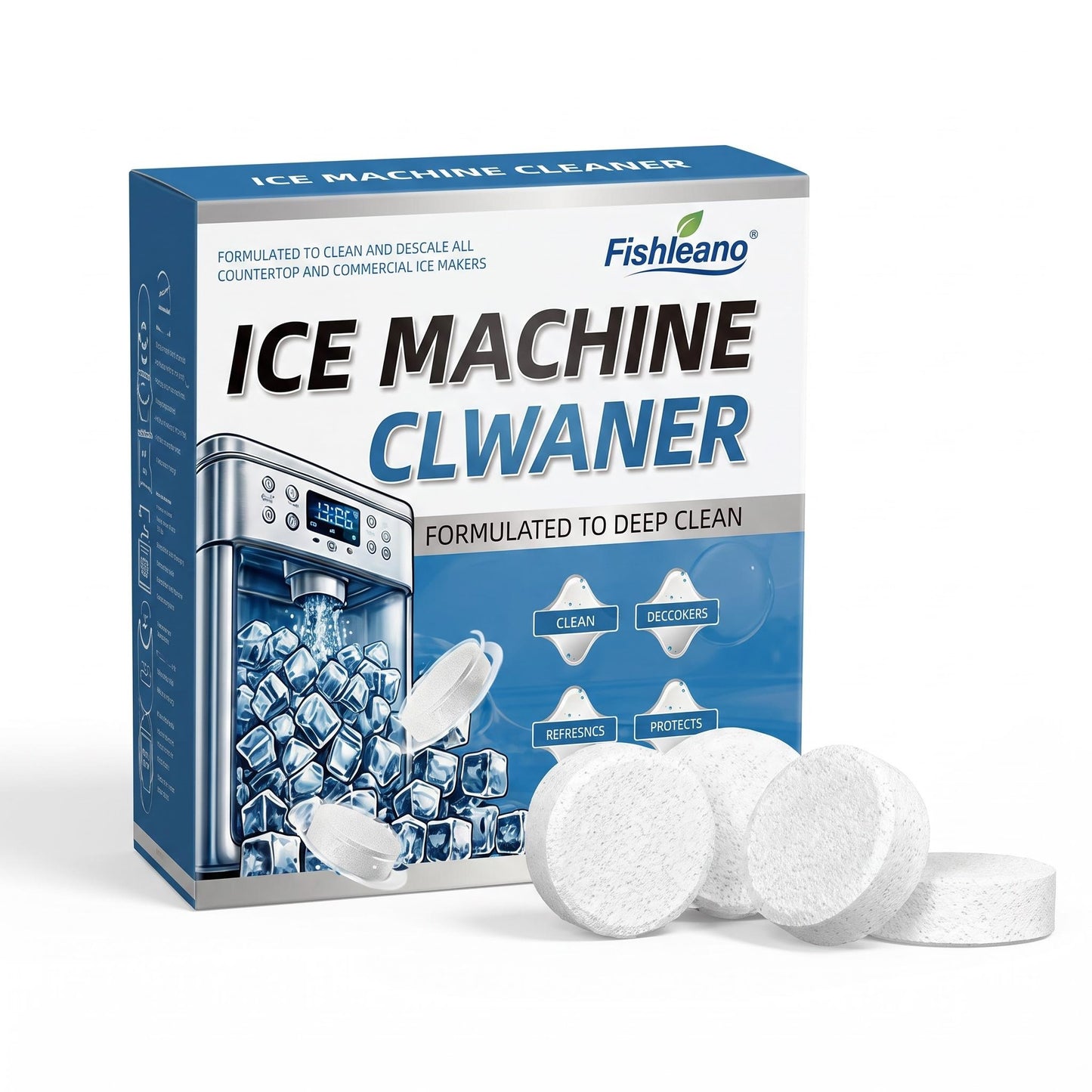❄️ Čistý ľad z vášho výrobníka – efektívne čistiace tablety! 🧊