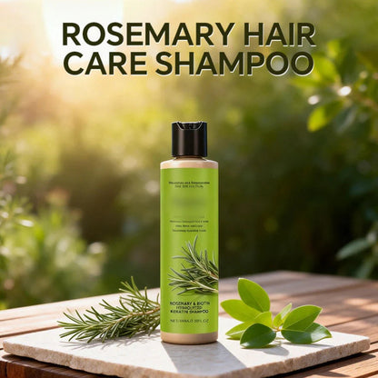 🧴 Výživný šampón pre suchú pokožku hlavy a poškodené vlasy – keratin + rozmarín + biotin