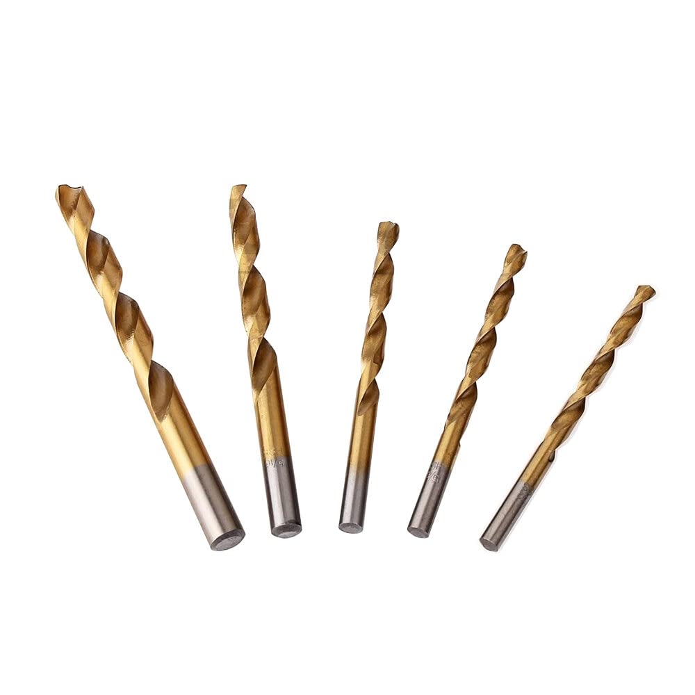 💥POSLEDNÝ DEŇ VÝPREDAJA 49% ZĽAVA💥 - Sada titánových špirálových vrtákov, hrot 135°, sada vrtákov z rýchloreznej ocele
