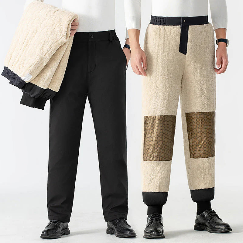🧣 Pánske Zimné Zateplené Nohavice S Grafénovými Chráničmi – Teplo A Štýl Pre Zimu! 🦵