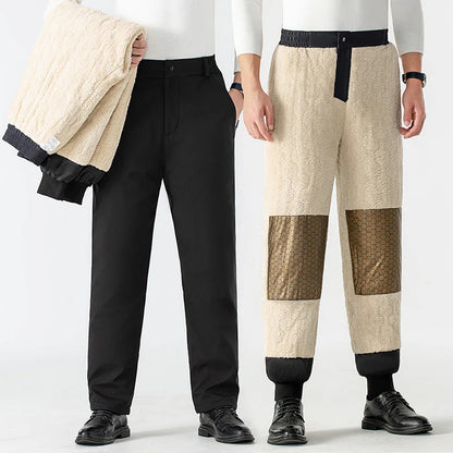 🧣 Pánske Zimné Zateplené Nohavice S Grafénovými Chráničmi – Teplo A Štýl Pre Zimu! 🦵