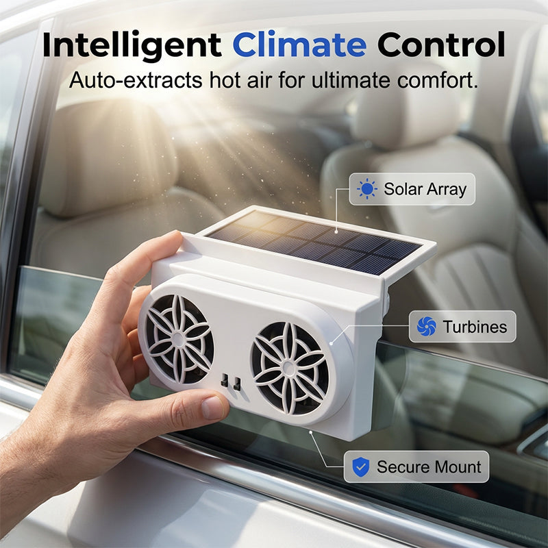 Solárny ventilátor do auta, ktorý ochladí vaše auto