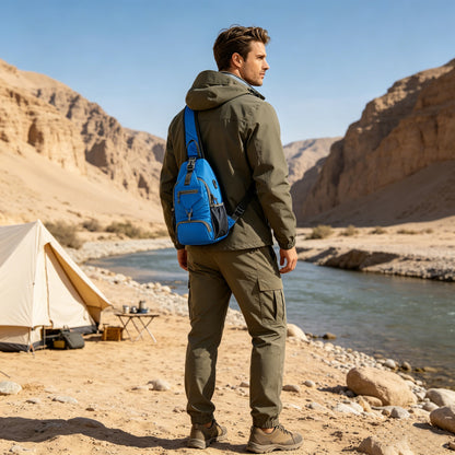 🧳✨ Pánska outdoorová crossbody taška – odolná, priestranná a pohodlná