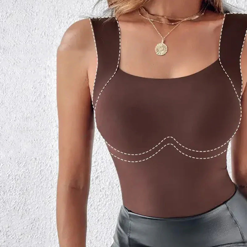 👗Tvarujúci top so vstavanou podprsenkou Koniec s viditeľnými podprsenkami, hrbolčekmi pod oblečením a nepohodlným tvarovaním!