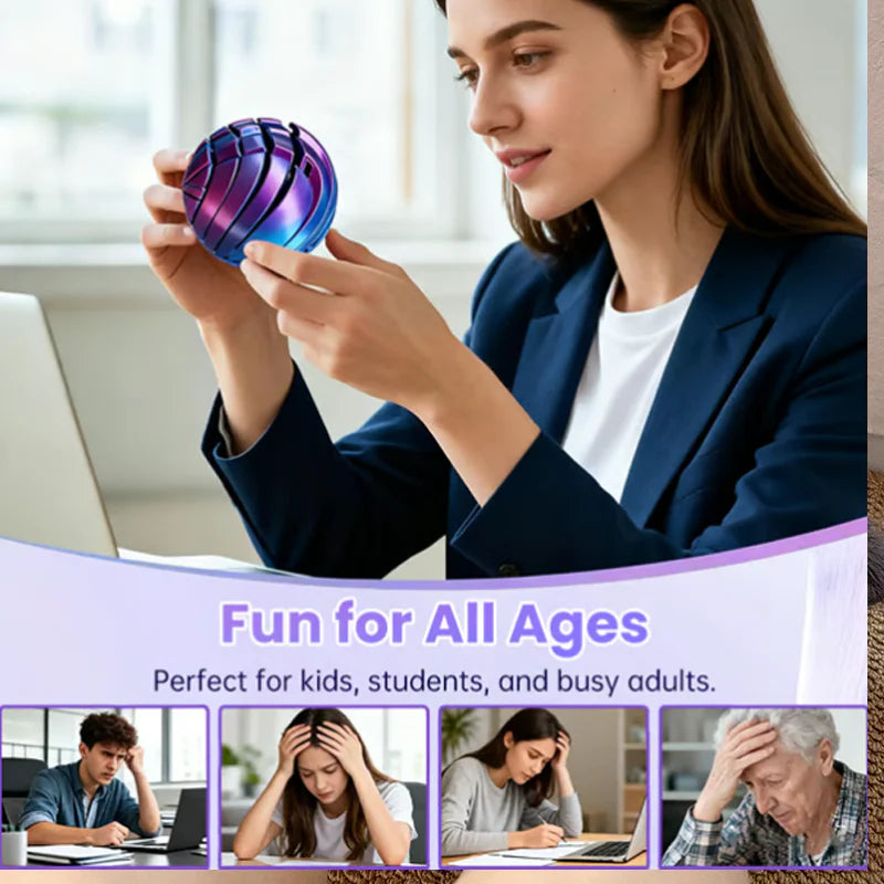 【🟣 Zbavte sa stresu a upokojte svoju myseľ!】3D tlačená hračka Fidget Ball