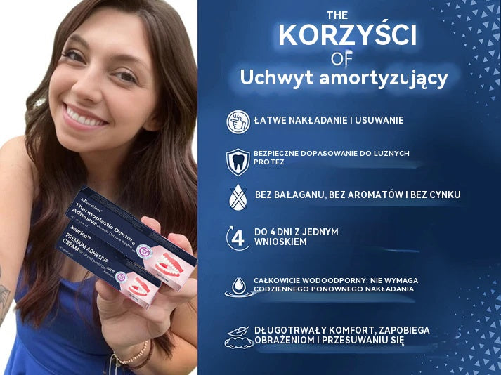👨🏻‍⚕️Lepidlo na zubné protézy AdhereDent® – stabilita a prirodzené pohodlie pri nosení