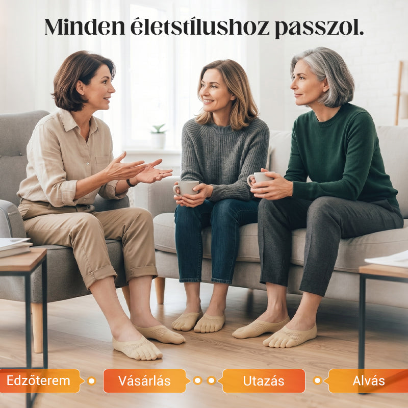 🧦✨ Unisex neviditeľné korekčné ponožky s 5 prstami – maximálne pohodlie!