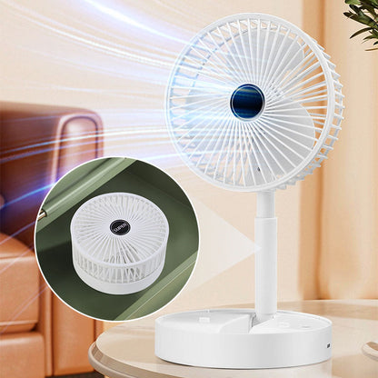 🌬️ Skladací ventilátor do zásuvky – chladivý vietor kdekoľvek! ❄️