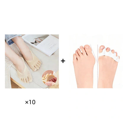 🧦✨ Unisex neviditeľné korekčné ponožky s 5 prstami – maximálne pohodlie!