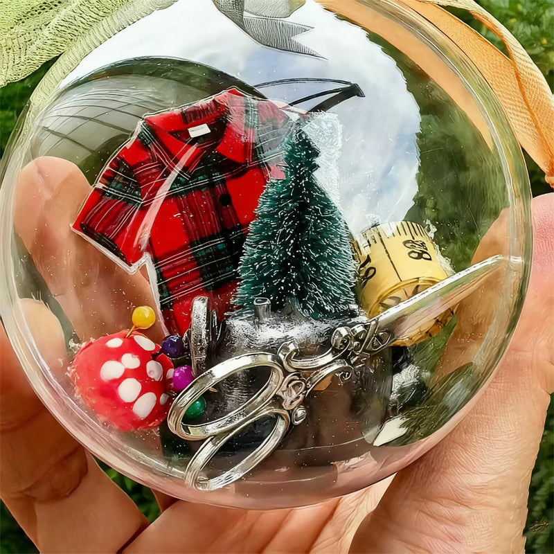 【🎄🎄Najlepší vianočný darček🎅🏻🎅🏻】Vianočné ozdoby na šitie – snehové gule