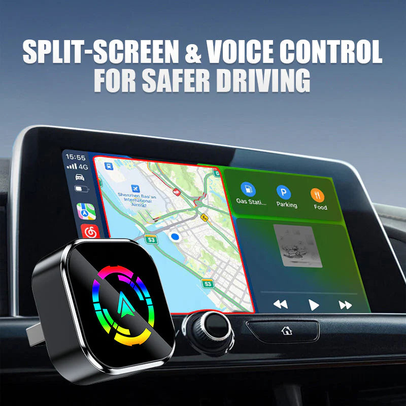 🚗 2v1 Bezdrôtový Adaptér Pre iPhone & Android Auto – Bez Káblov, Viac Bezpečnosti! 📲