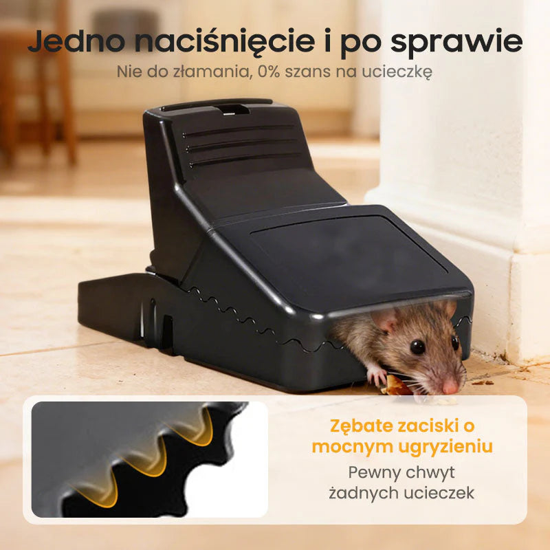 😱 Potkany v dome alebo stodole? Opakovane použiteľná pasca na potkany s veľmi citlivým spúšťovým mechanizmom! 🐀🪤