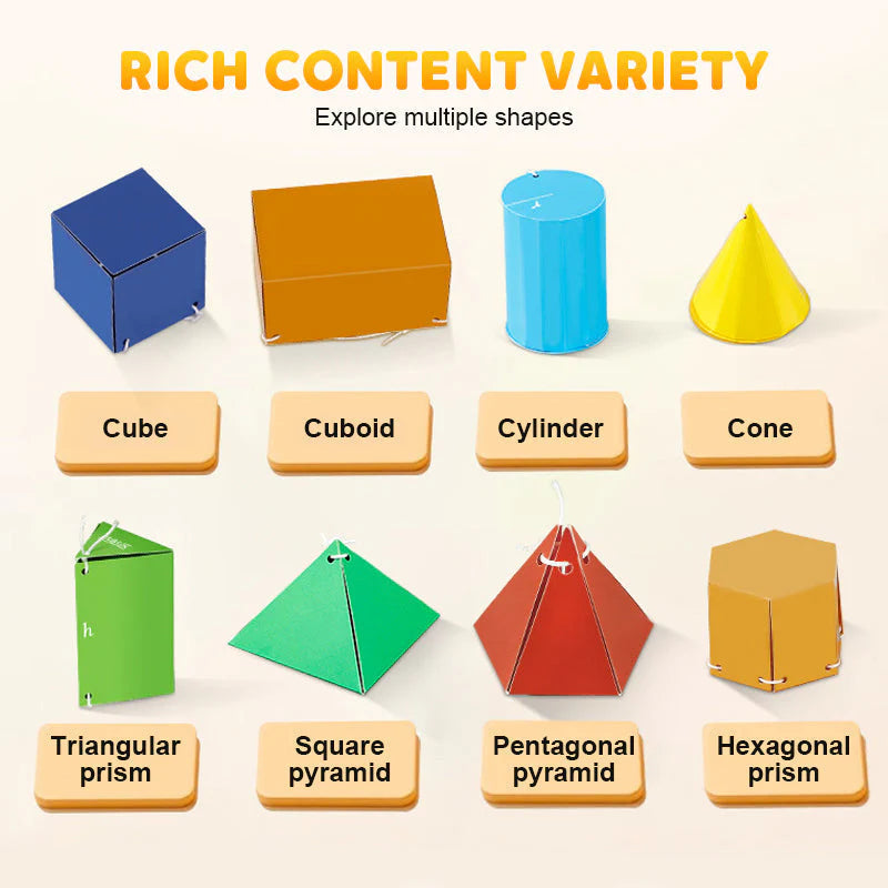 【👶🏻👶🏻Zaujímavá výučba】Učebnica o 3D geometrii s ťahaním šnúrok