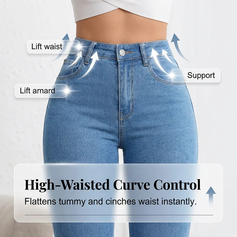 👖 Dámske džínsy s vysokým pásom a širokými nohavicami – pohodlie a štýl na každý deň! ✨