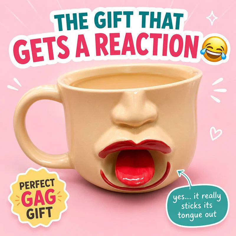 👅 Zábavný keramický hrnček s jazykom – smiech v každom dúšku! ✨